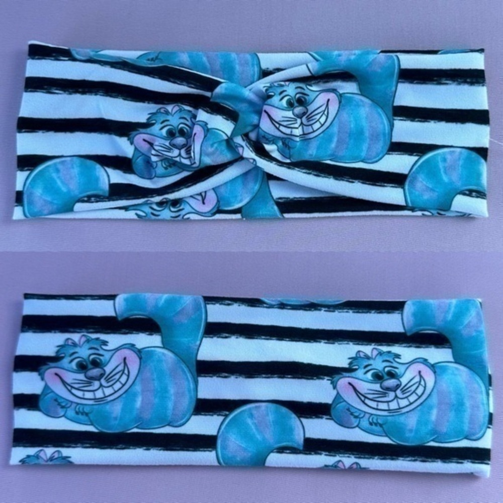Alice in wonderland Cheshire Cat twist front headband new